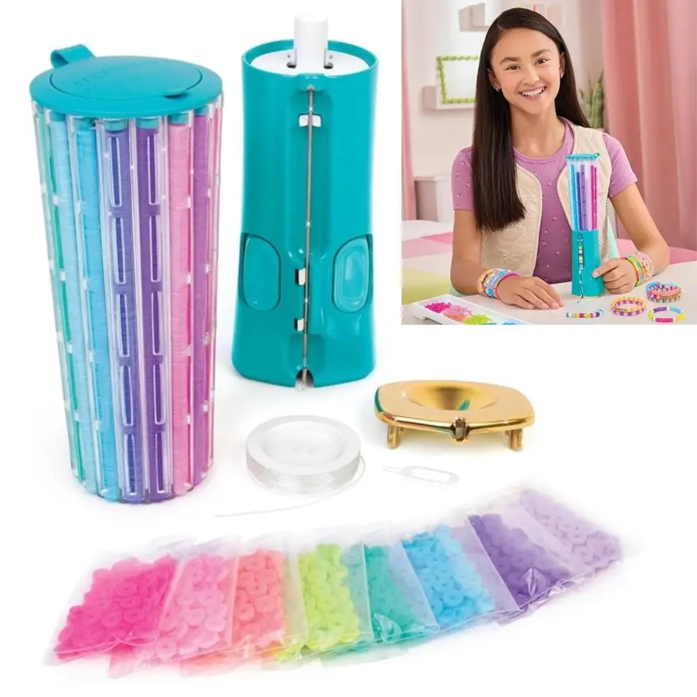 Nuevo Kit para Hacer Pulseras de PVC con Cuentas, Kit de Fabricación de Joyería DIY con Cuentas, Máquina para Hacer Pulseras, Juguetes DIY con Cuentas