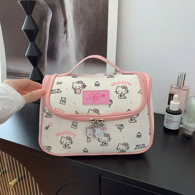 

Sanrio косметичка женская косметичка дорожная косметичка портативный органайзер для макияжа косметичка с ручкой большой емкости