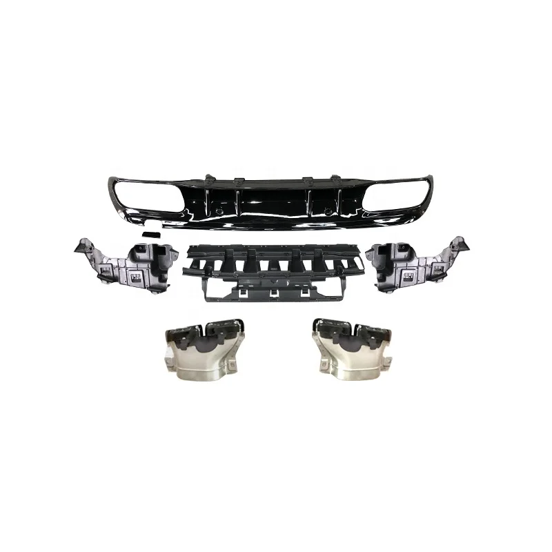 

19-20 for -C Class W205 Reftted for C63 Diffuser and Exhaust Tips