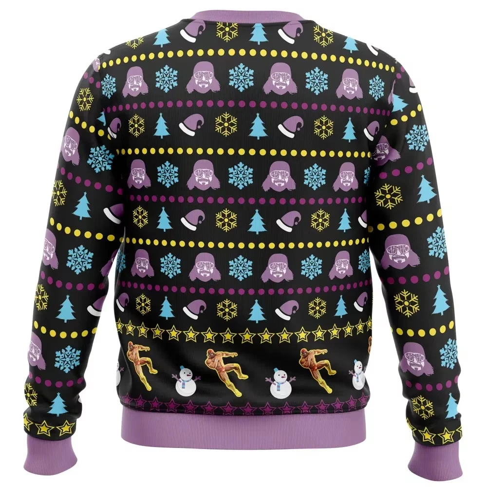 

2026 «Кремовый урожай» уродливый рождественский свитер с графическим рисунком, уличная одежда в стиле Харадзюку, джемперы, свитера, забавная дизайнерская одежда