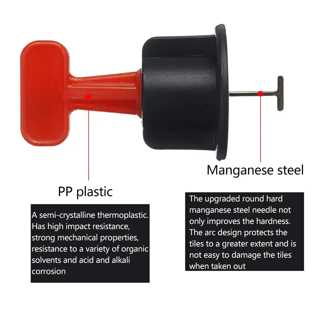 126Pcs Level Wedges Tile Spacers For Flooring Wall Tile Spacer Tile Leveling System Leveler Locator Spacers Plier