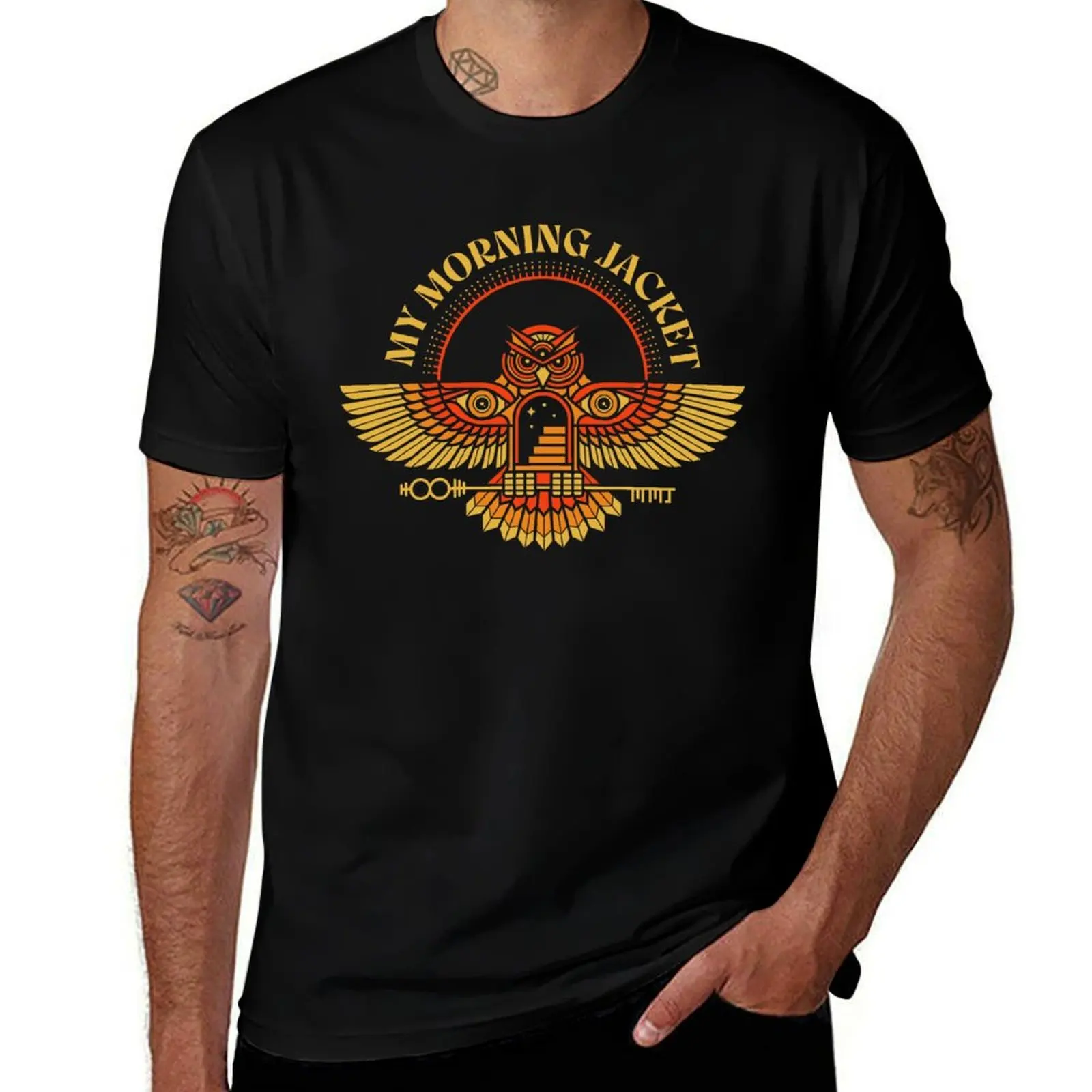 my morning tour 2023 jacket owl T-Shirt Art Pattern Printed Casual Top T-Shirt
