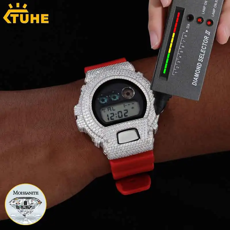 dw-6900-series-moissanite-watch-case-s925-sterling-silver-iced-out-bezel-for-men's-hip-hop-jewelry-watch-accessories