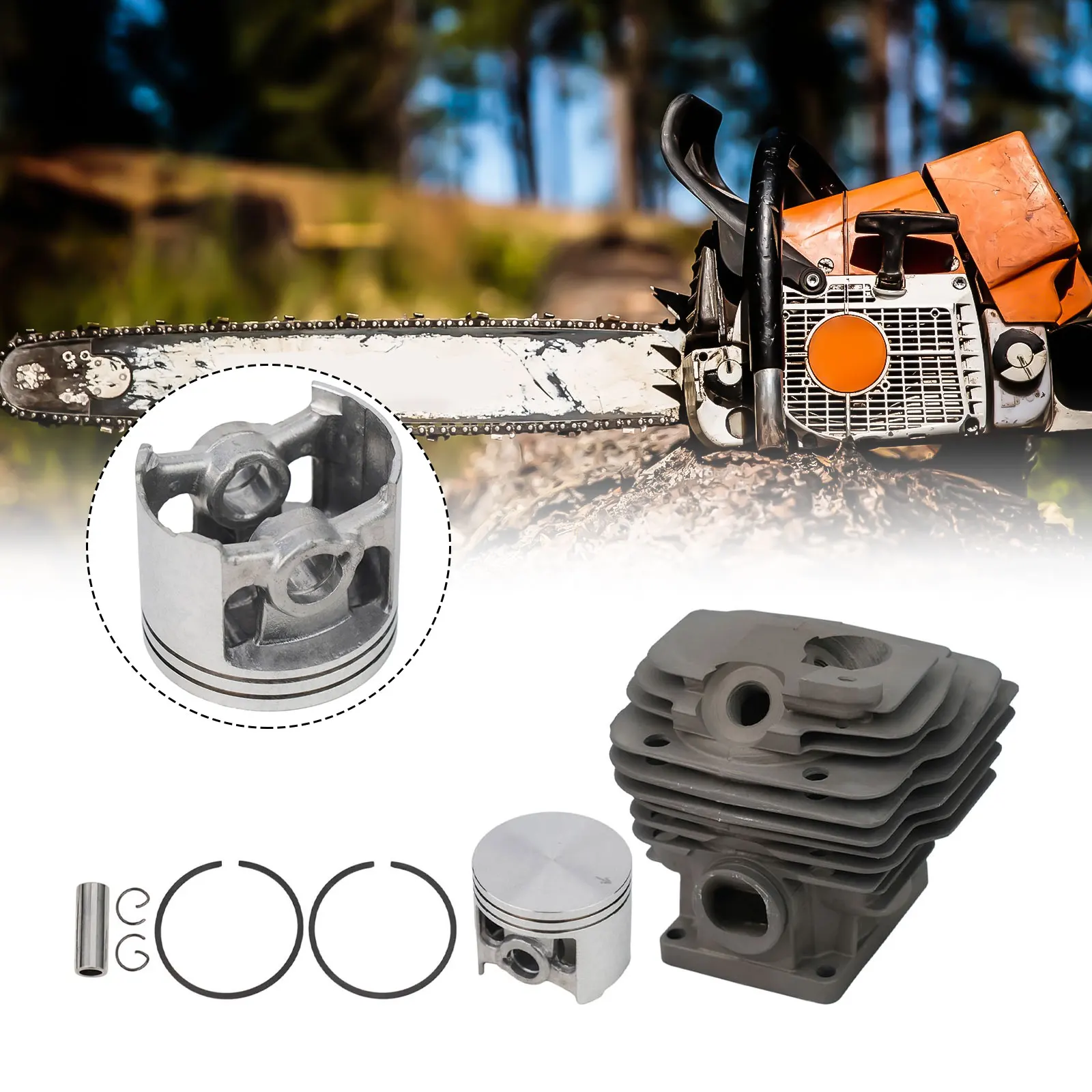 

For Nikasil Engine Repair 52mm Cylinder and Piston Assembly for MS461 Chainsaws Essential Replacement Parts #11280201250