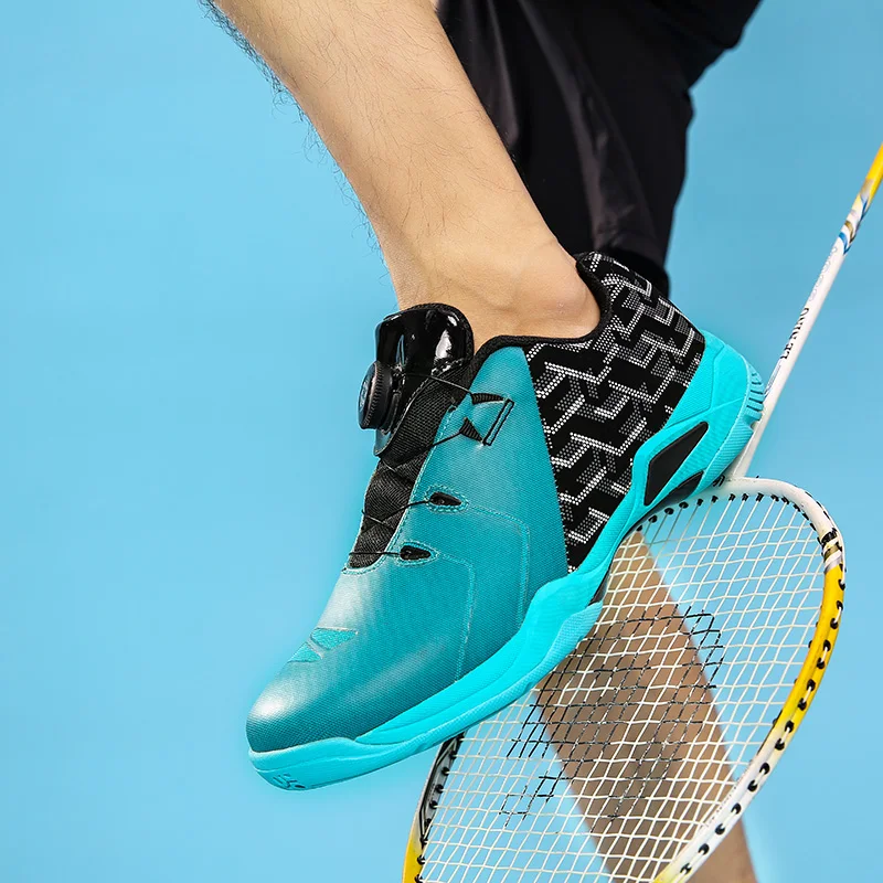 Zapatos de bádminton profesionales para hombre y mujer, zapatillas deportivas con perilla de placa de carbono, tenis de mesa para interiores y