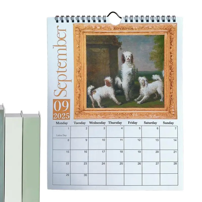 2025 Wall Calendar Dogs Strange Medieval Dogs Planning Calendar Fun Wall Dog Planning Calendar For Classroom Dormitory Apartment