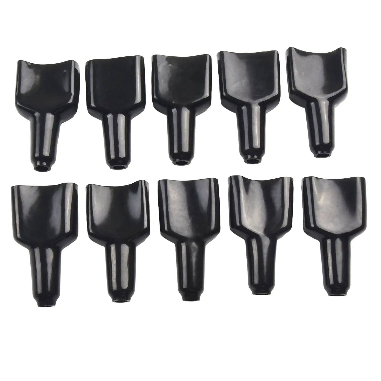 Pack of 10 Black Dustproof Sheaths for 50A For Anderson Connectors Suitable for Refrigerators and Battery Boxes