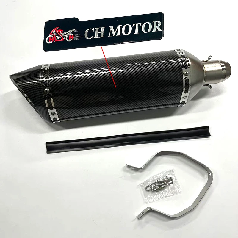 

51MM Universal 470MM Motorcycle Exhaust Pipe Escapes Para Motos Removable DB Killer For R3 Z900 550 CBR500 Nmax Slip On