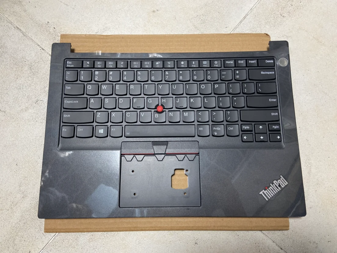 Original para Lenovo Thinkpad E14 tipo 20ra 20rb Teclado Retroiluminado Palmrest Capa Case Novo