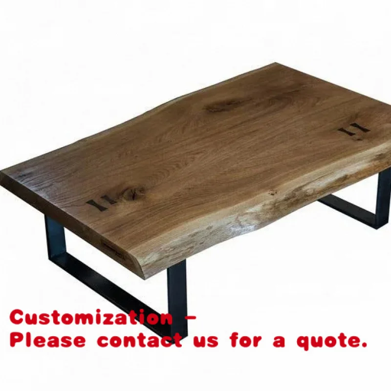 

custom.Antique Indian Design Live Dark Oak Solid Wood Foldable Coffee Table Living Room Furniture Home Use