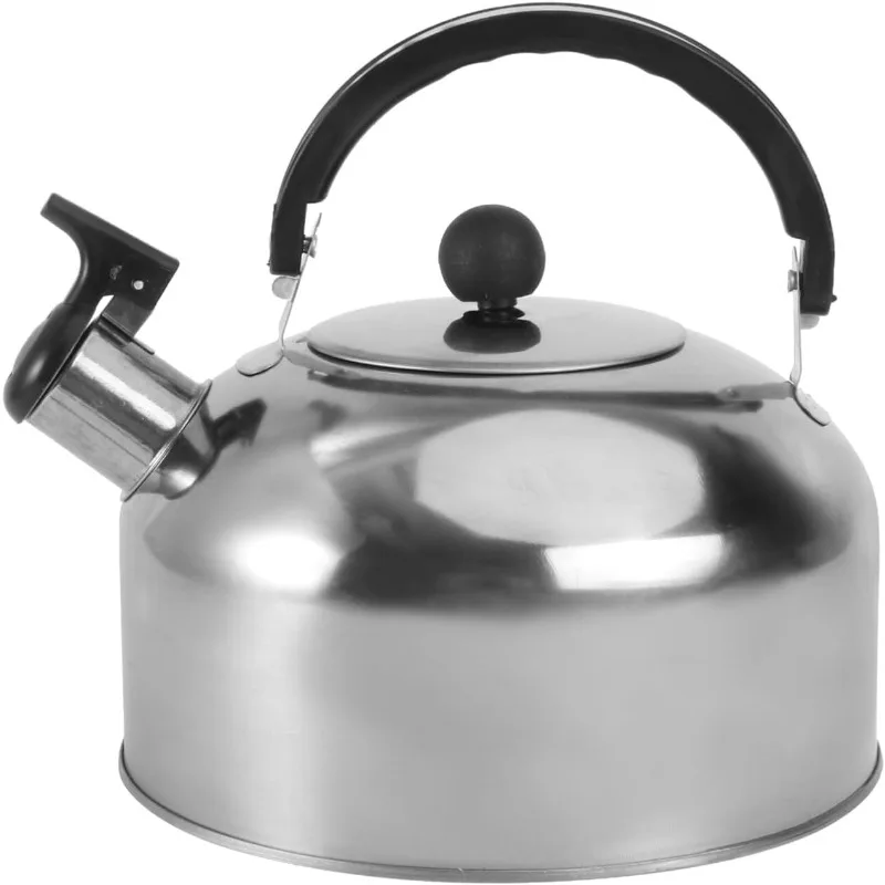 Stainless Steel Kettle Ergonomic Handle Tea Kettle Travel Stove Gas Kettle Whistle Kettle Tea Kettle for Home Office Restaurant