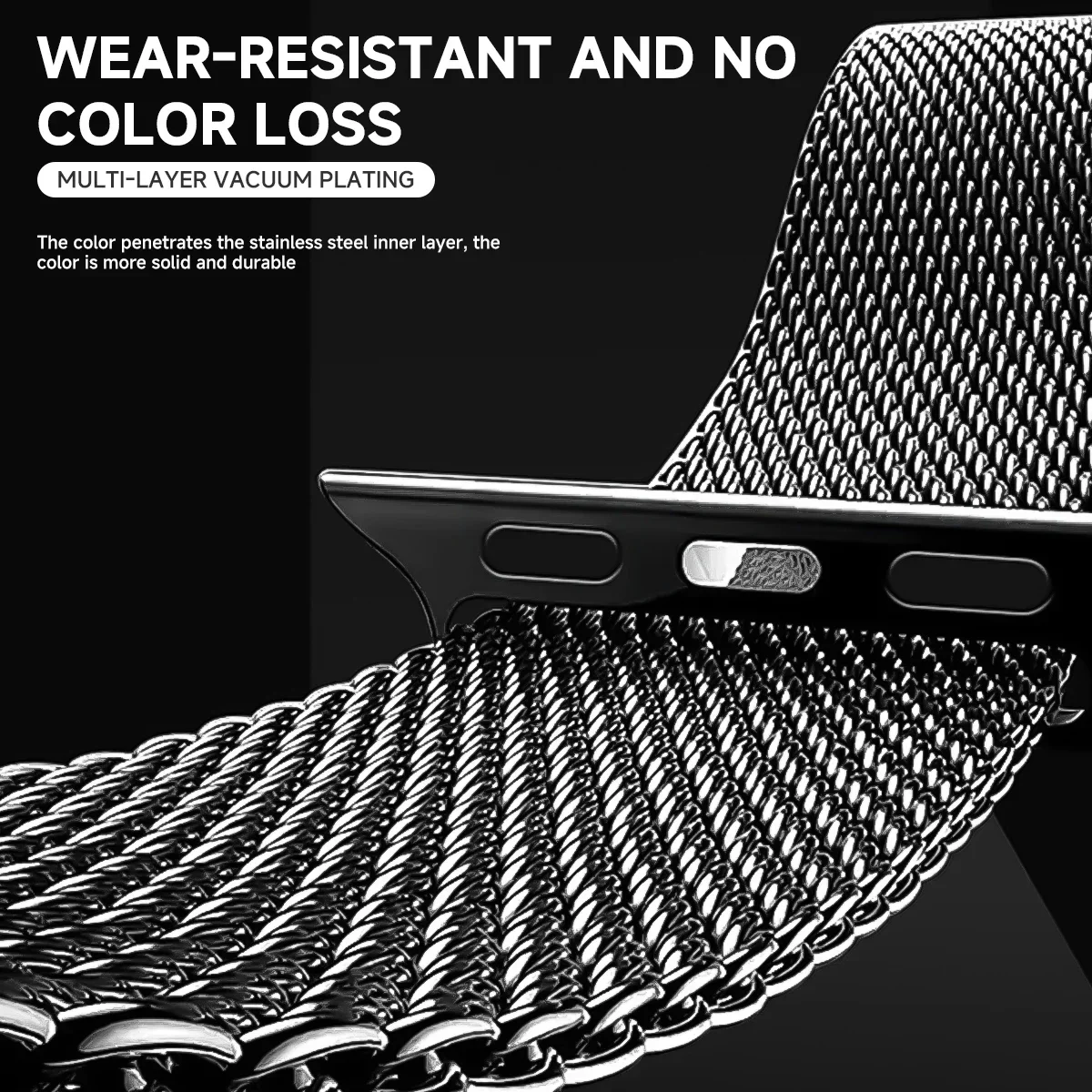 حزام حلقي ميلاني لساعة أبل ، 10 ، 9 ، 8 ، 7 ، 41 ، 45 ، الترا 2 ، 49 ، للرجال ، فرقة ميتال نسائية ، iWatch 6543SE ، 44 ، 40 ، 42 ، حزام