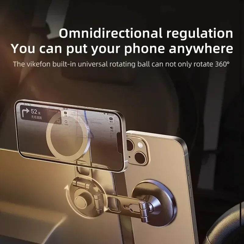 حامل هاتف السيارة المغناطيسي القوي حامل المغناطيس سنادات بالسيارة لتحديد المواقع المحمول قوس ل Magsafe آيفون 17 16 15 14 13 12 سامسونج