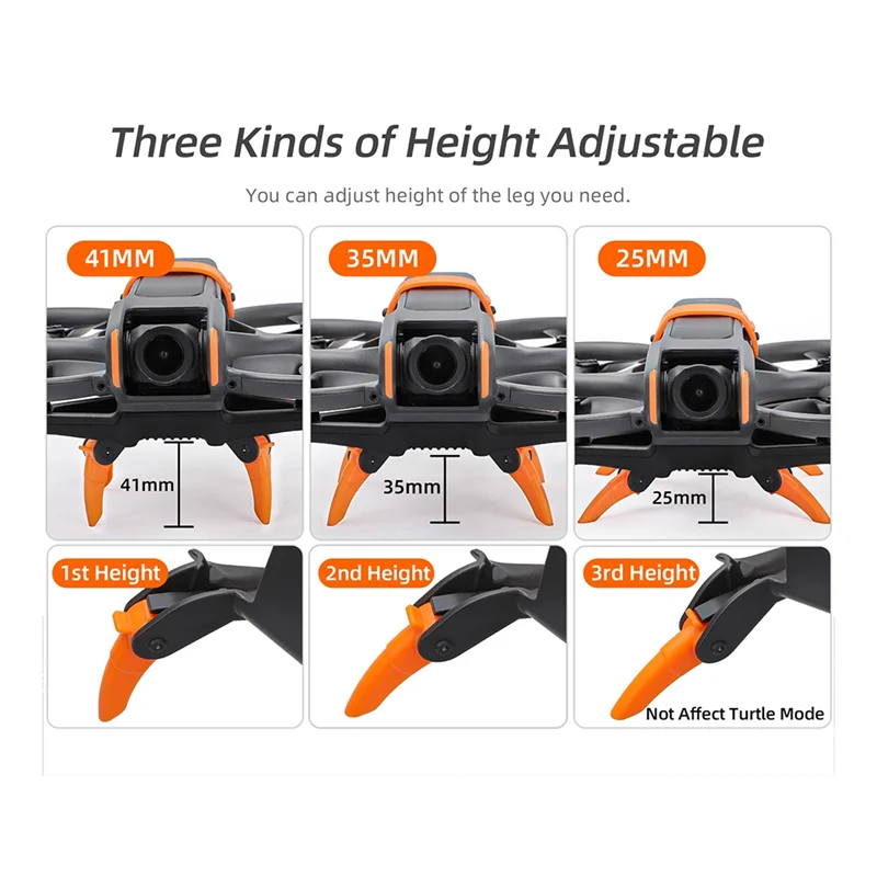Avata2 부스터 스탠드 액세서리 용 New-SUNNYLIFE 드론 랜딩 기어 접이식 스파이더 기어 랜딩 기어 보호 브래킷, Durabl