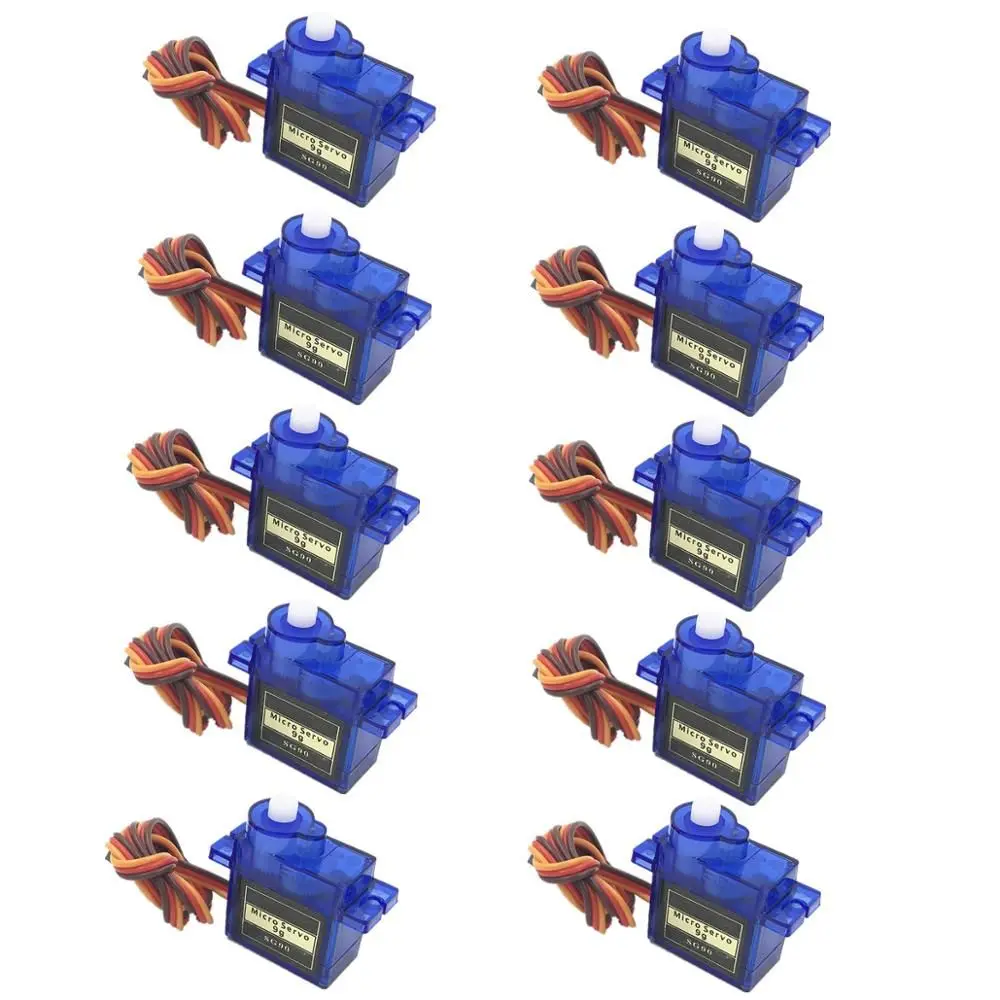 Servo SG90 de 180 °, Motor Micro Servo de 360 °, 9G, brazo de Robot RC, Helicóptero, Avión, Control remoto