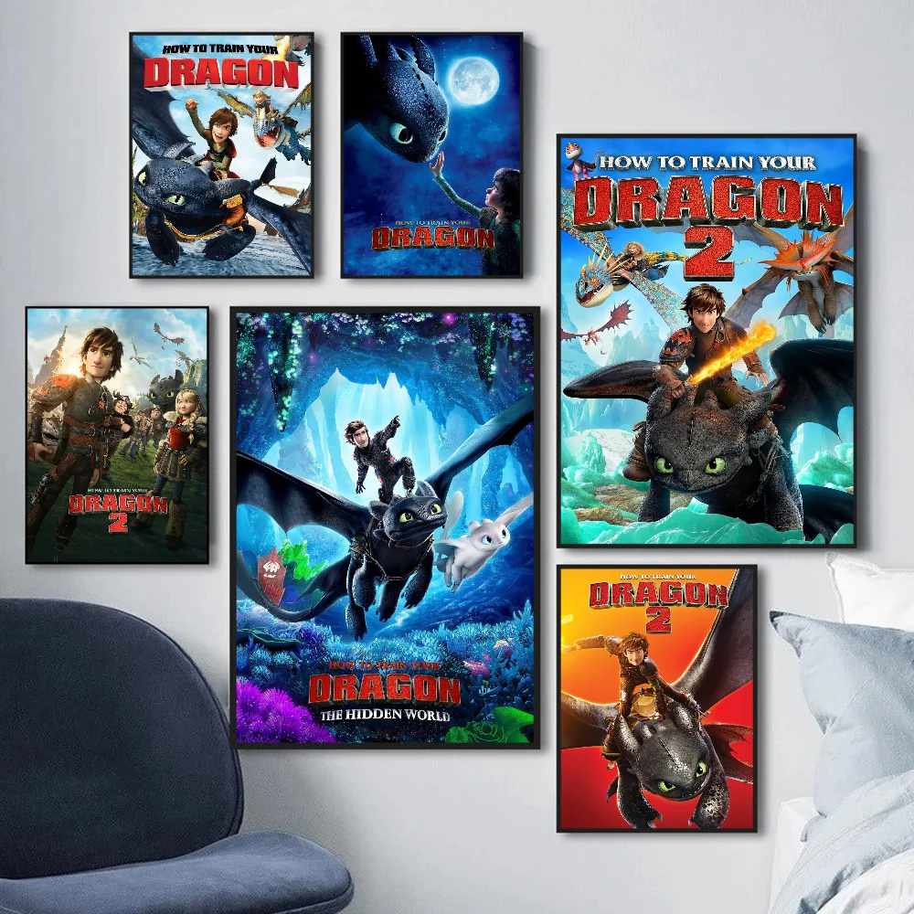 How To T-Trains Anime Your D-Dragon Self-adhesive Art Poster Whitepaper Prints Posters Artwork Aesthetic Art Wall Painting
