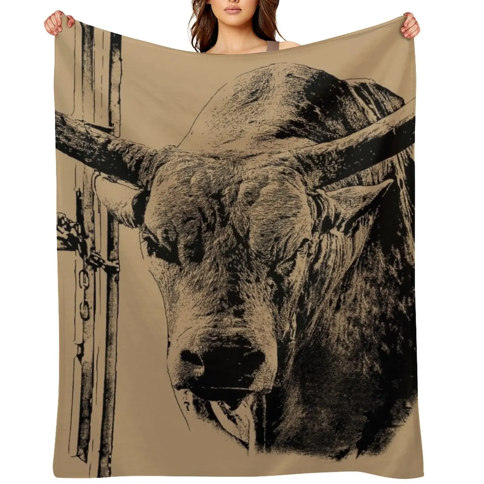 

RODEO BULL, DESIGNS FOR BULL RIDERS AND RODEO BULL FIGHTERS Throw Blanket Fashion Sofas decorative Giant Sofa Hairys Blankets