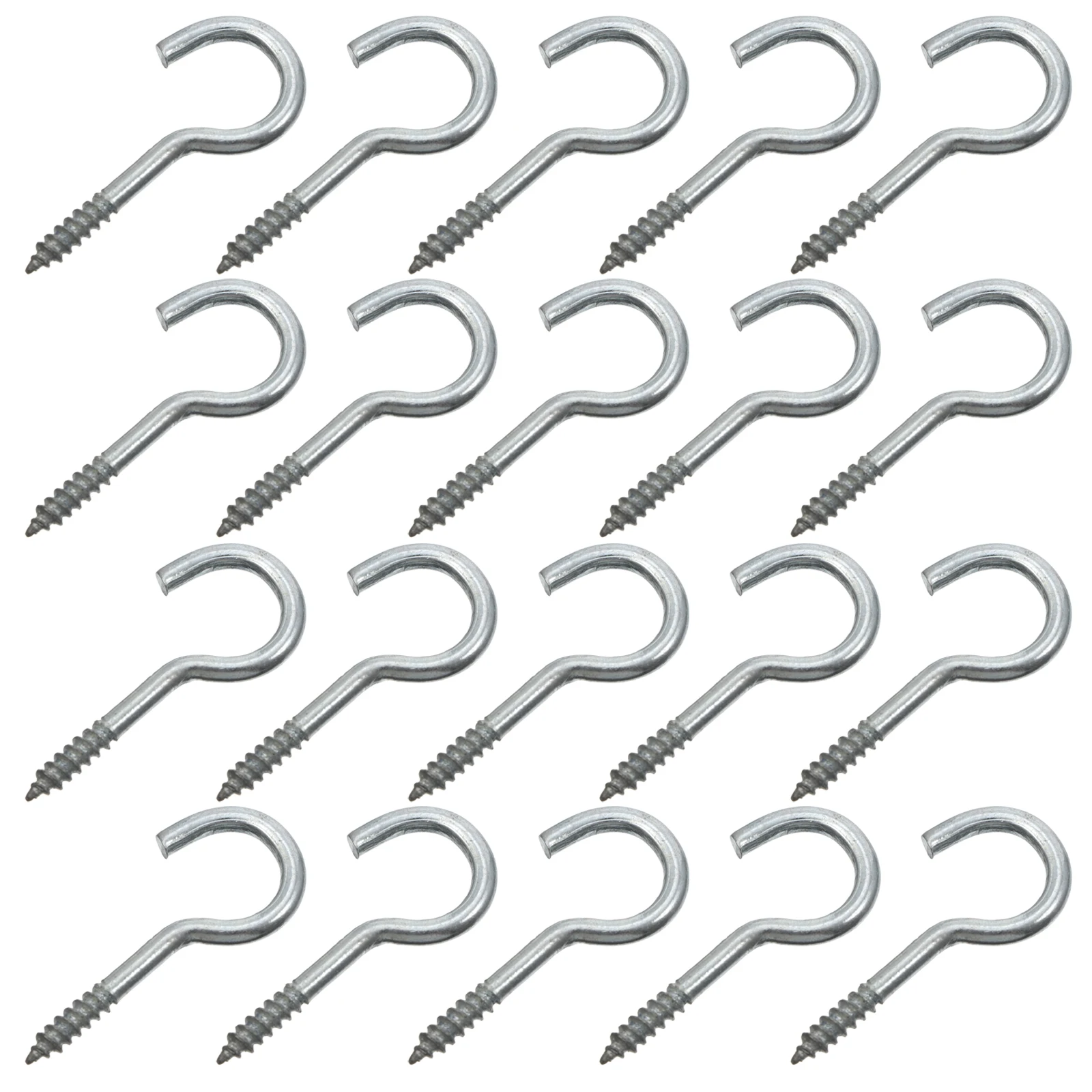 

100 Pcs Stainless Steel Sheep Eye Screw Hook Heavy Duty Carbon Q235 Rust Resistant Hooks for Hanging Mugs Planters Wind Chimes