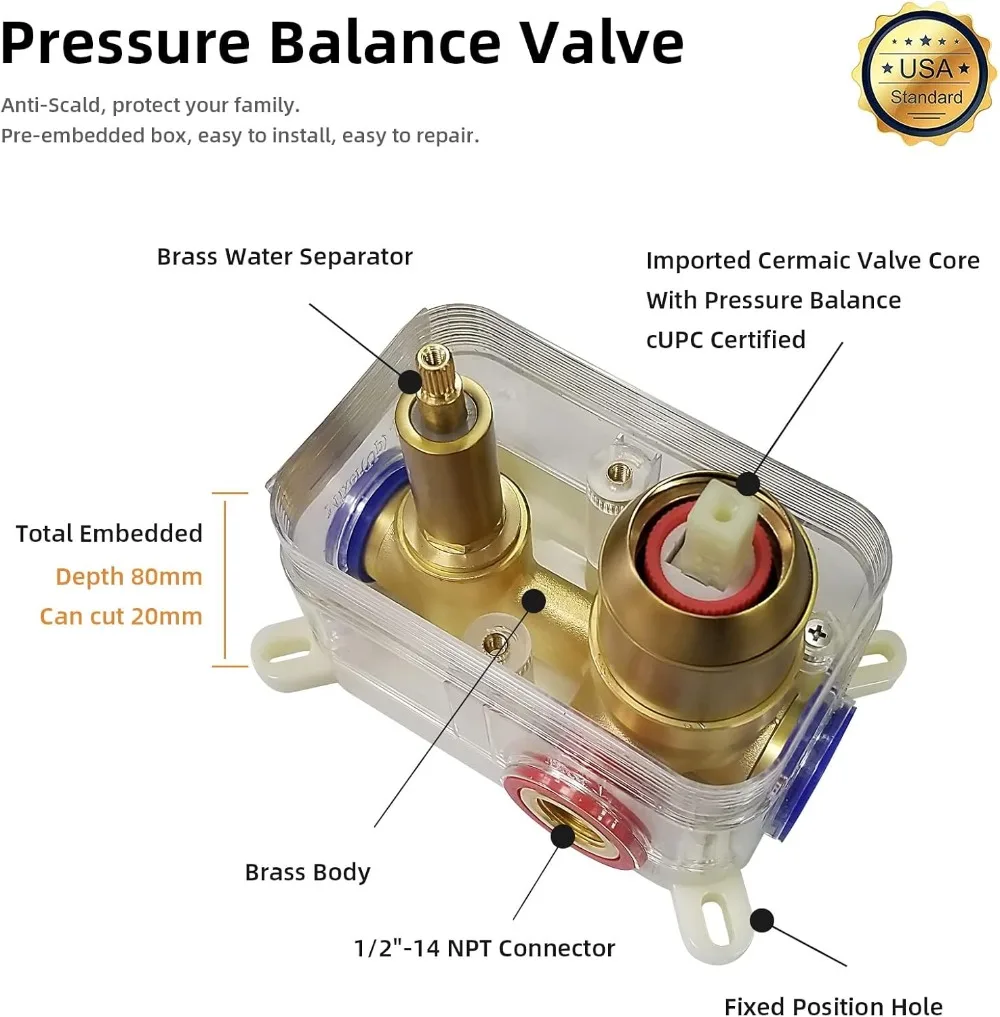 Bathroom Luxury Rain Mixer Combo Set Wall Mounted Rainfall Shower Head Brushed Gold Contain Faucet Rough-in Valve Body and Trim