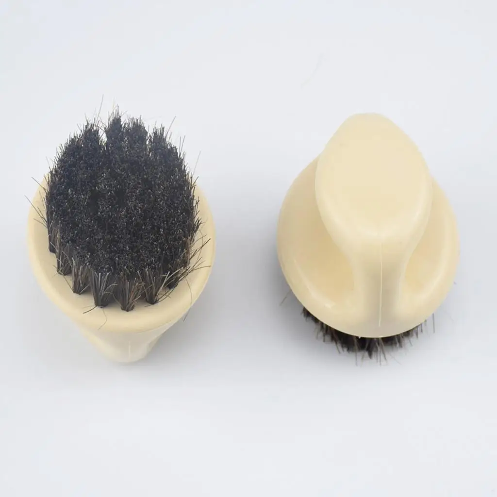 Shoes Brush Horsehair Applicator for Leather Shoes Cleaner Kit Soft Shoe Polish Tool for Gentle Cleaning