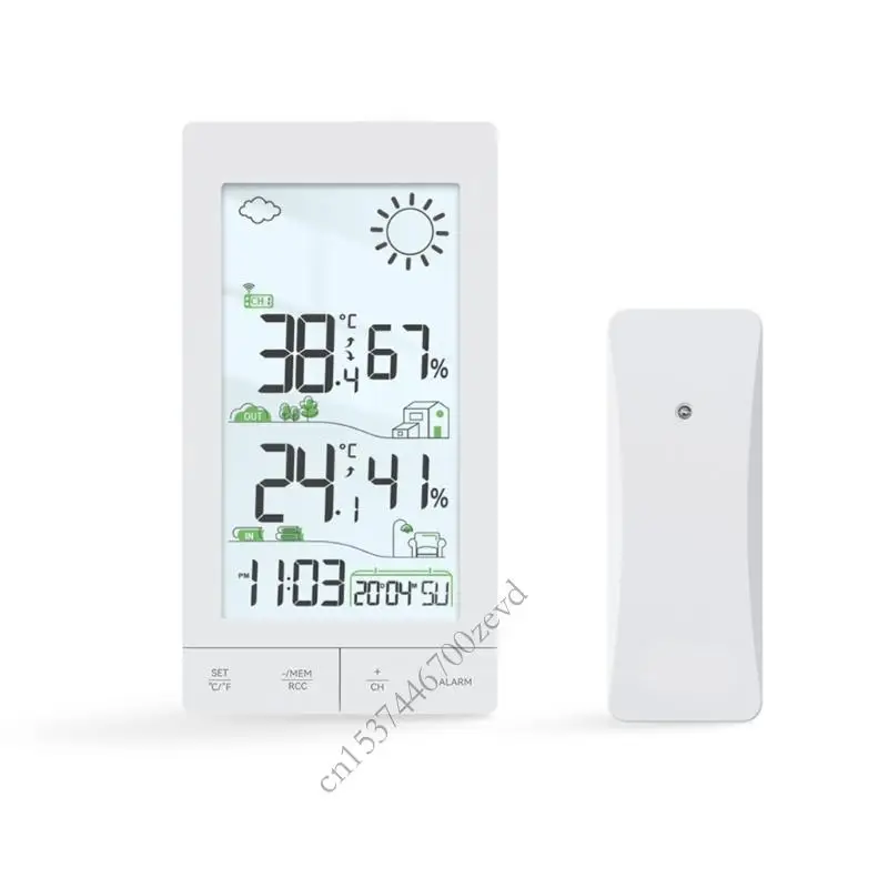 

Advanced Wireless Weather Stations touch screens Thermometers Hygrometer Weather Forecasters for Home & Garden Monitoring P9YB
