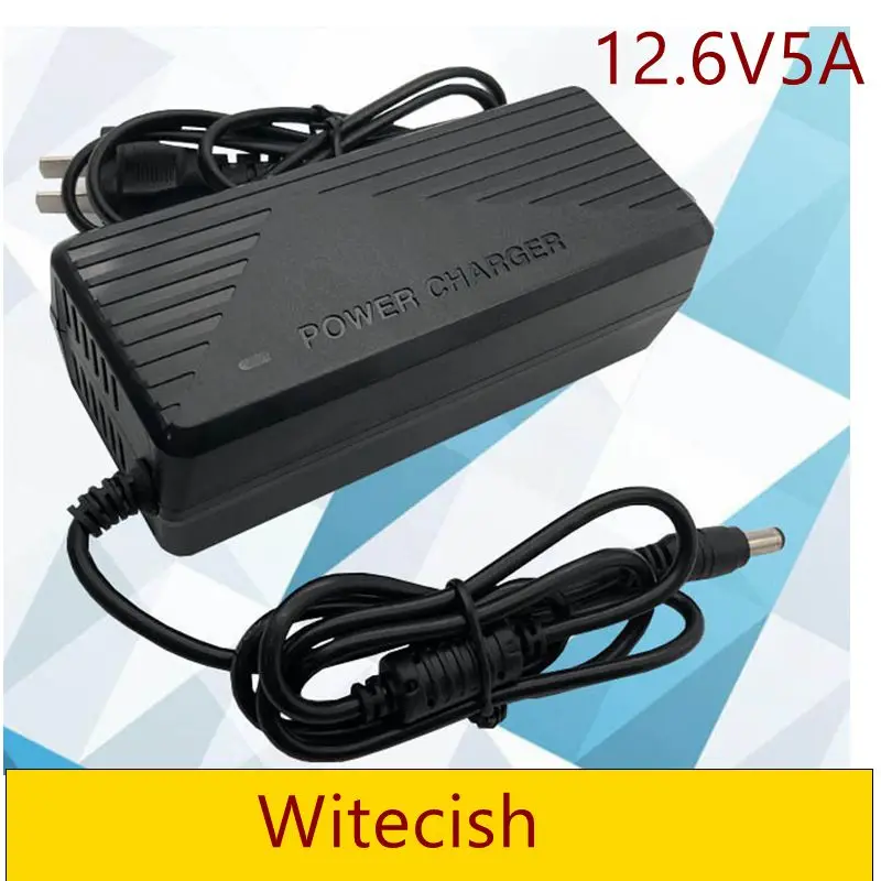 

12.6V 5A Battery Charger for 18650 Li-ion 3Series 12V Lithium Battery Pack Charger with EU/US Plug US/UK/AU, high quality, free