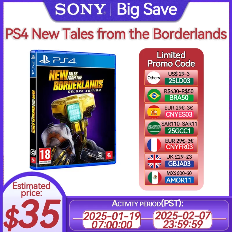 Sony PS4 New Tales from the Borderlands: Deluxe Edition for Platform PlayStation4 PS4 PlayStation5 PS5 CD-version Game Consoles