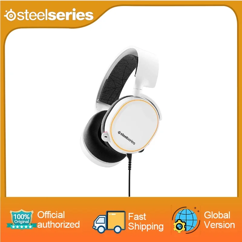 

SteelSeries Arctis 5 - RGB Illuminated Gaming Headset with DTS Headphone: X v2.0 Surround - for PC and PlayStation 4