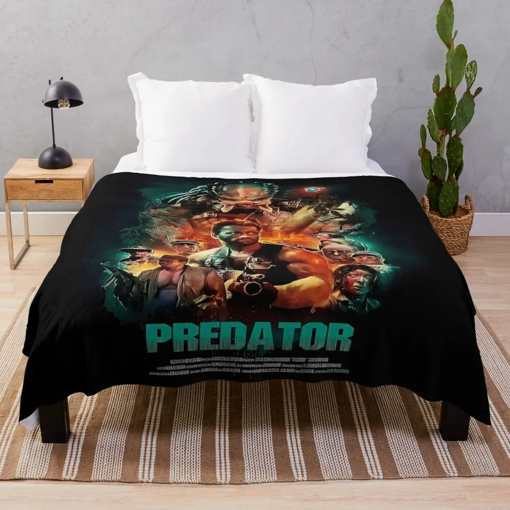 

Predator Canvas Throw Blanket Stain Resistant Cozy Warm Blanket
