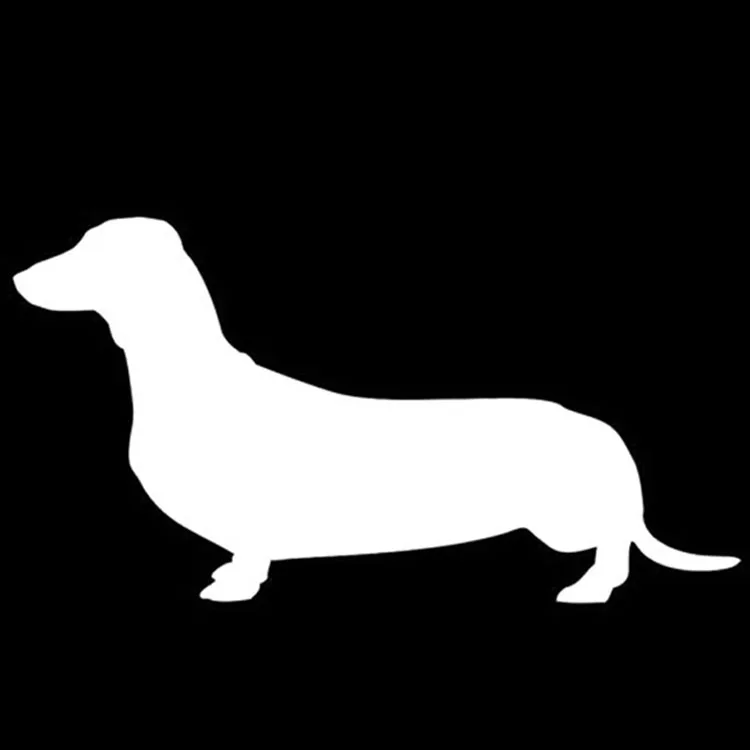 YUIN Sausage Dog Animal Car Decals Fashion Car Window Trunk Decoration PVC Waterproof Sunscreen Sticker Can Be Customized Color