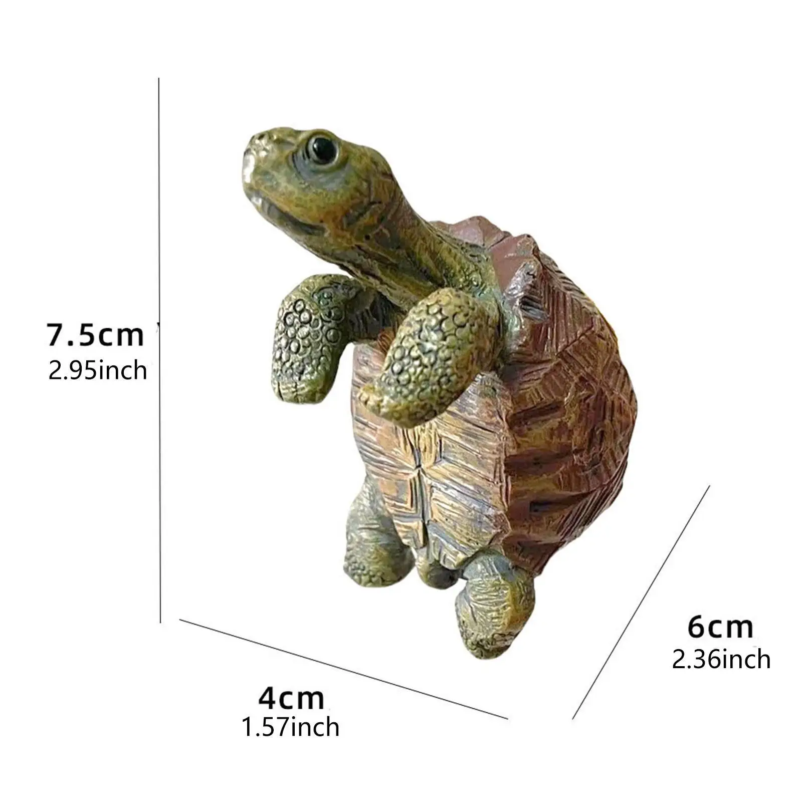 Tortoise Plant Pot Hanger Hanging Turtle Statue Decorative, Flower Pot Hugger, Ornament for Garden Yard Outdoor Fish Tank