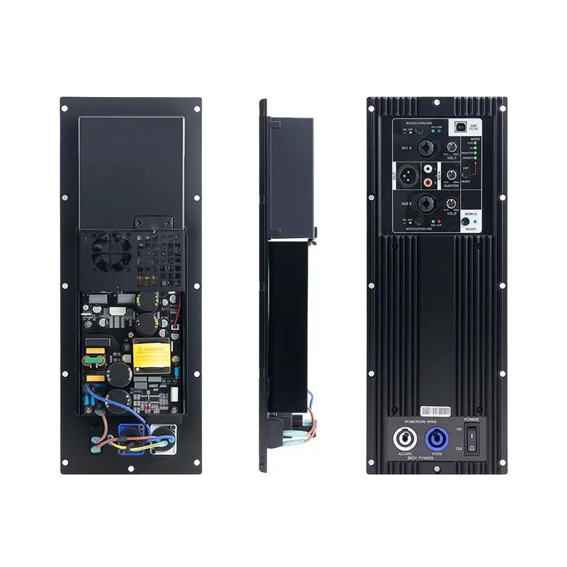 MD 800-Watt DSP 2-Channel Metal Power Amplifier Module Professional Class D Speaker Plate Board Active Subwoofer 1000W Output view 3