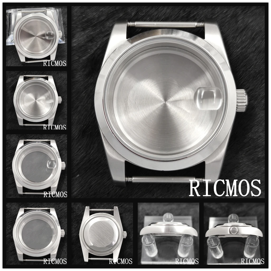 

Корпус часов 36 мм, серебряное сапфировое стекло, нержавеющая сталь, DATEJUST, подходит для NH35 NH36 ETA2824 ST2130 Miyota8215 DG2813, механизм