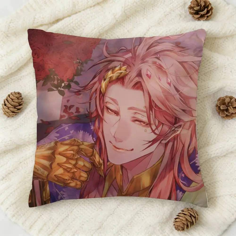 1pc Anime Record Of Ragnarok Cartoon Style Double-sided Printed Square Decorative Cushion Cover for Sofa Living Room Home Decor