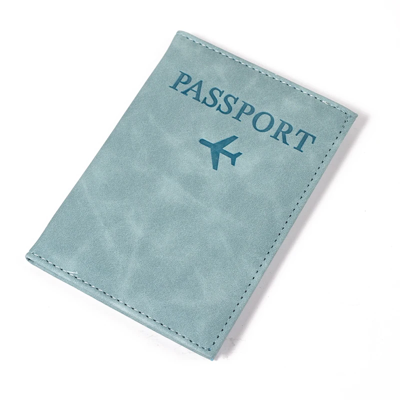 Porte-passeport en PU avec motif de carte, couvertures de passeport de voyage, housse de protection, porte-carte d'identité et carte de crédit, accessoires de voyage