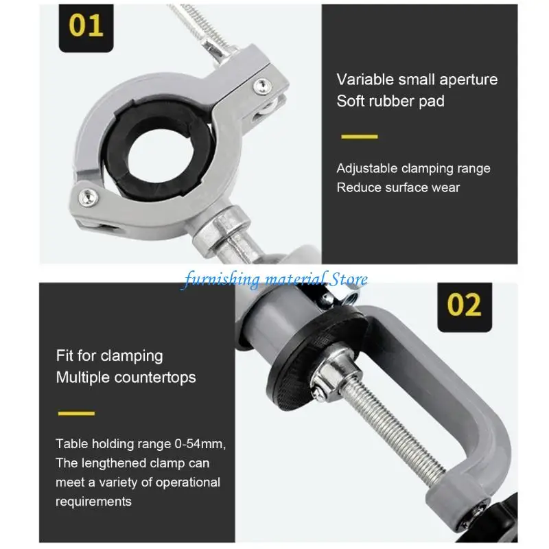 

Y5GD 360 Degree Vises Electric Drill Rack Stand Holder Multifunctional Bracket for Working Table Grinder Clamping Accessories