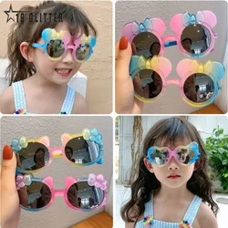 Lunettes de soleil rondes de dessin animé étoile pour enfants, lunettes de plein air pour enfants, lunettes de plage d'été, lunettes de vacances pour bébé, filles et garçons, UV400