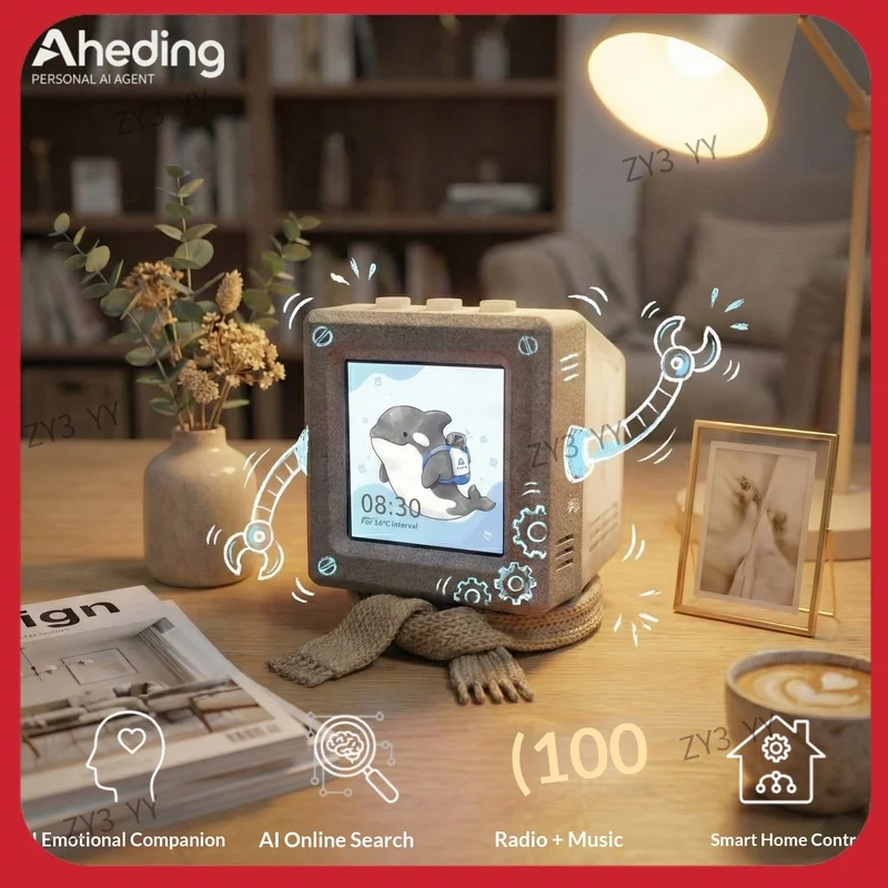 

2026 in stock AI voice intelligent robot desktop ornament portable virtual emotional companion electronic pet artifact