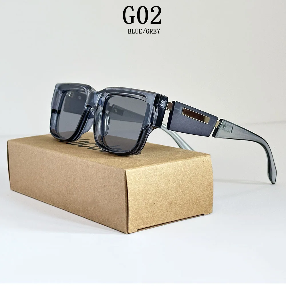 Neue Quadrat Sonnenbrille Männer Luxus Sonnenbrille Frauen Vintage-Mode Gläser Sommer Urlaub Gafas De Sol Hombre Lunette Soleil Femme – Detail 2
