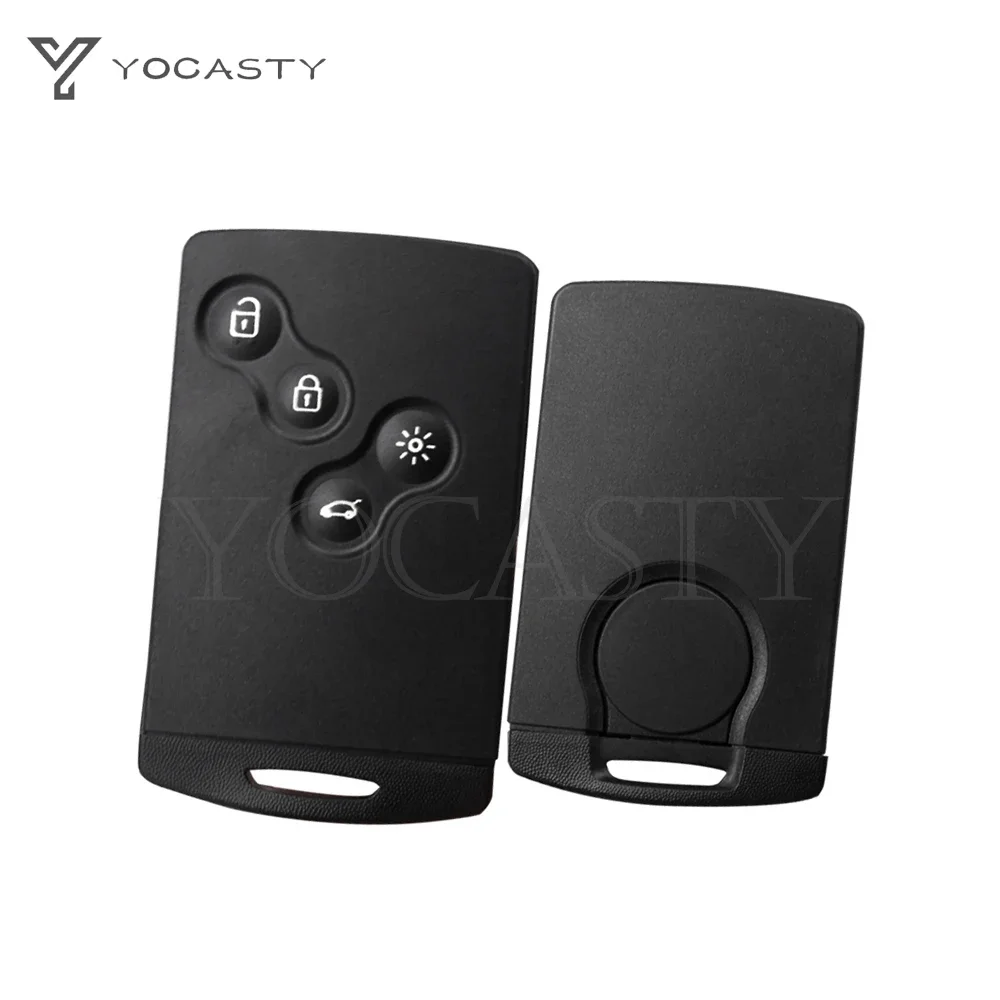 YOCASTY Keyless Smart Key Shell Case For Renault Clio IV Captur Renault Megane III Fluence Laguna III Scenic Koleos Samsung QM5