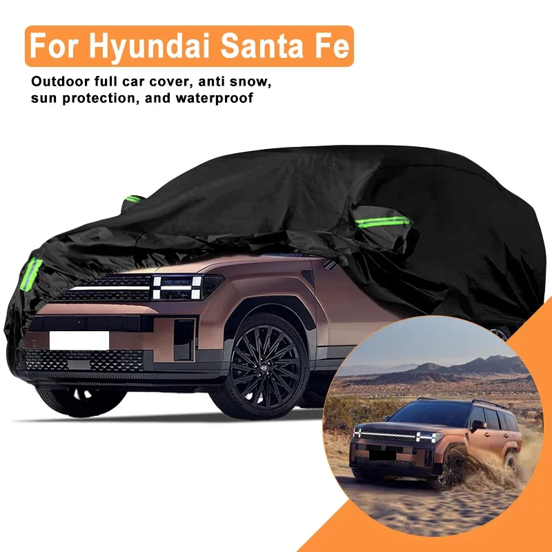 

Full Car Cover for Hyundai Santa Fe Outdoor Use - Waterproof Snowproof Sunshade, Winter & Summer Auto Protection Accessories