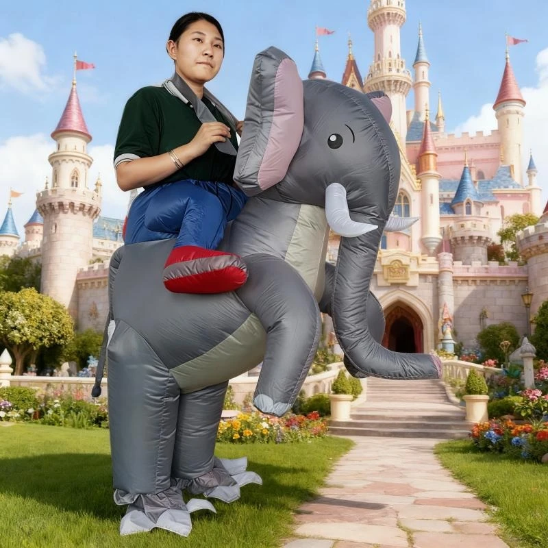 Conduire un éléphant gonflable habiller adulte Halloween noël costume gonflable adulte vacances cosplay drôle habiller