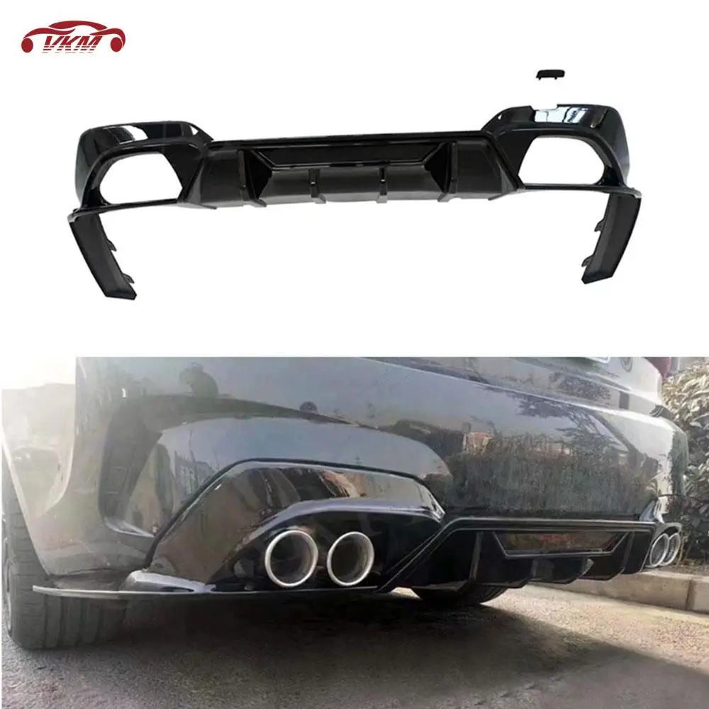 

Car Diffuser With Side Splitters for BMW 3 Series G20 G28 M Sport 2019- 2021 ABS Carbon Look 3Pcs Rear Bumpers Lip Accessories