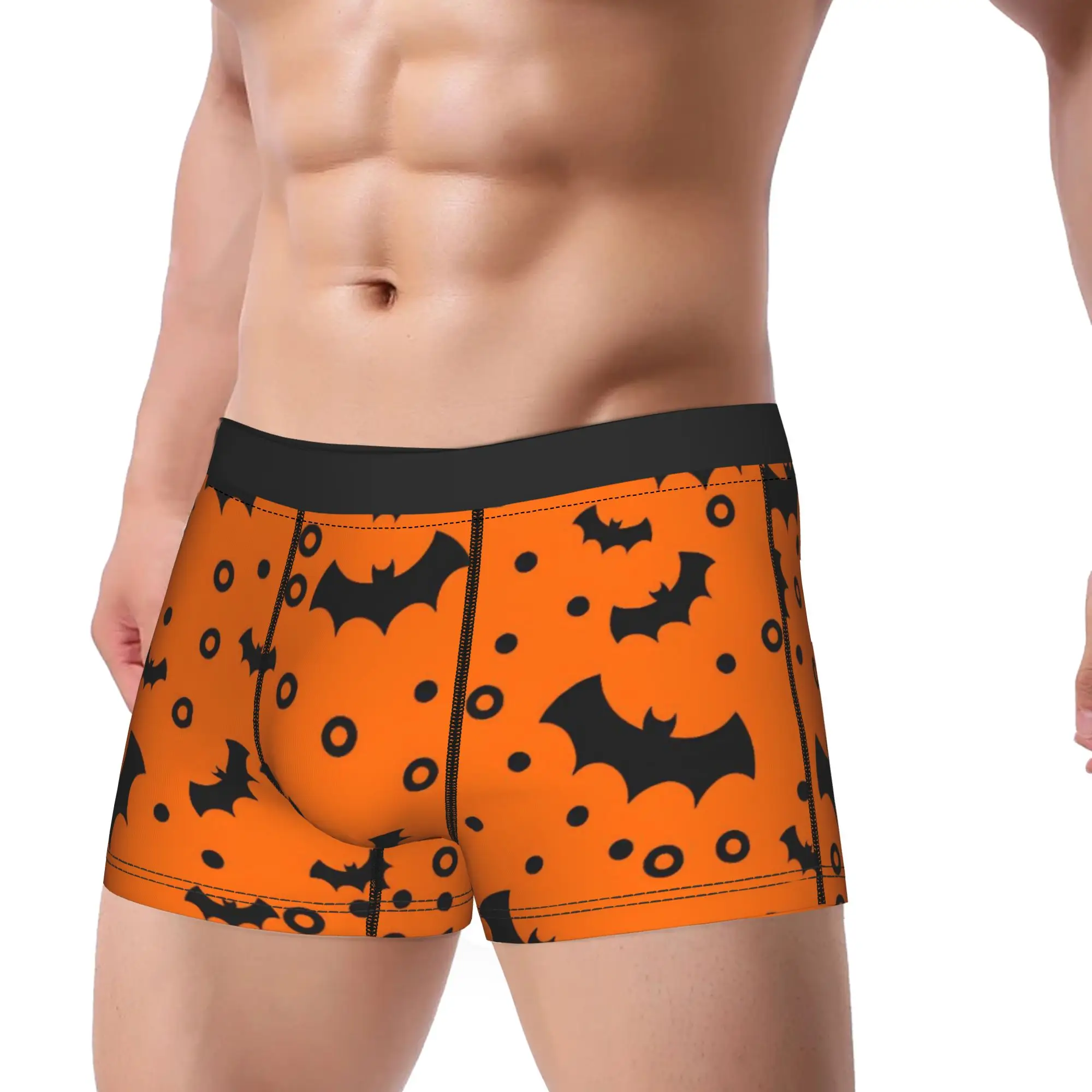 Halloween Ghost Pumpkin Spooky Trick Or Treat Witch Boxers Gag Gift For Men Humorous Underwear  Boxer Shorts