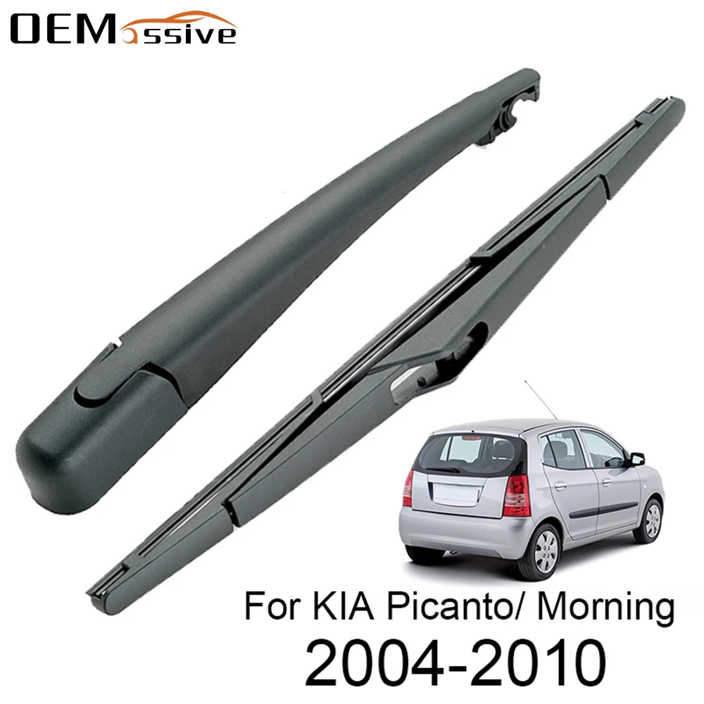 Kit set spazzole braccio tergicristallo posteriore per Kia Picanto Morning Hatchback SA MK1 2004 2005 2006 2007 2008 2009 2010