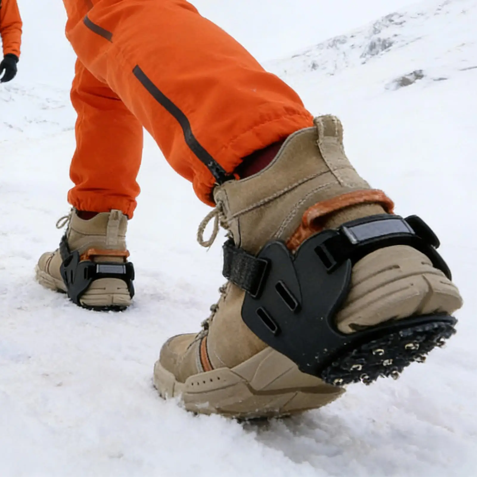Crampones Antideslizantes para Senderismo, Agarres para Nieve y Hielo para Zapatos y Botas, para Caminar, Correr, Escalar y Actividades al Aire Libre en Invierno