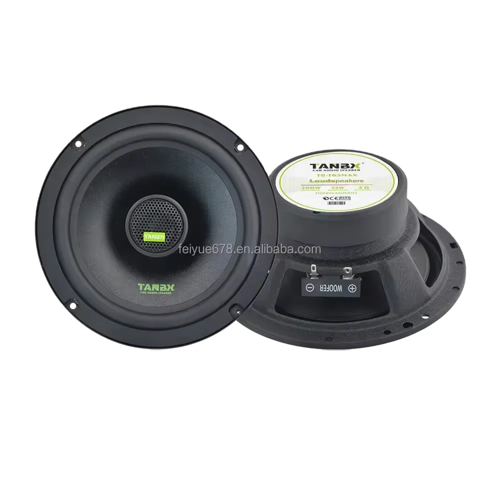

200W 6.5 Inch Car Speaker Coaxial Speaker 2 Way High Power Active Auto Speaker with Tweeter Audio System TB-T65MAX
