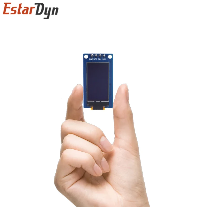 Tela Vertical OLED para Arduino, Módulo LCD, SSD1107, 0,96 ", 64x128