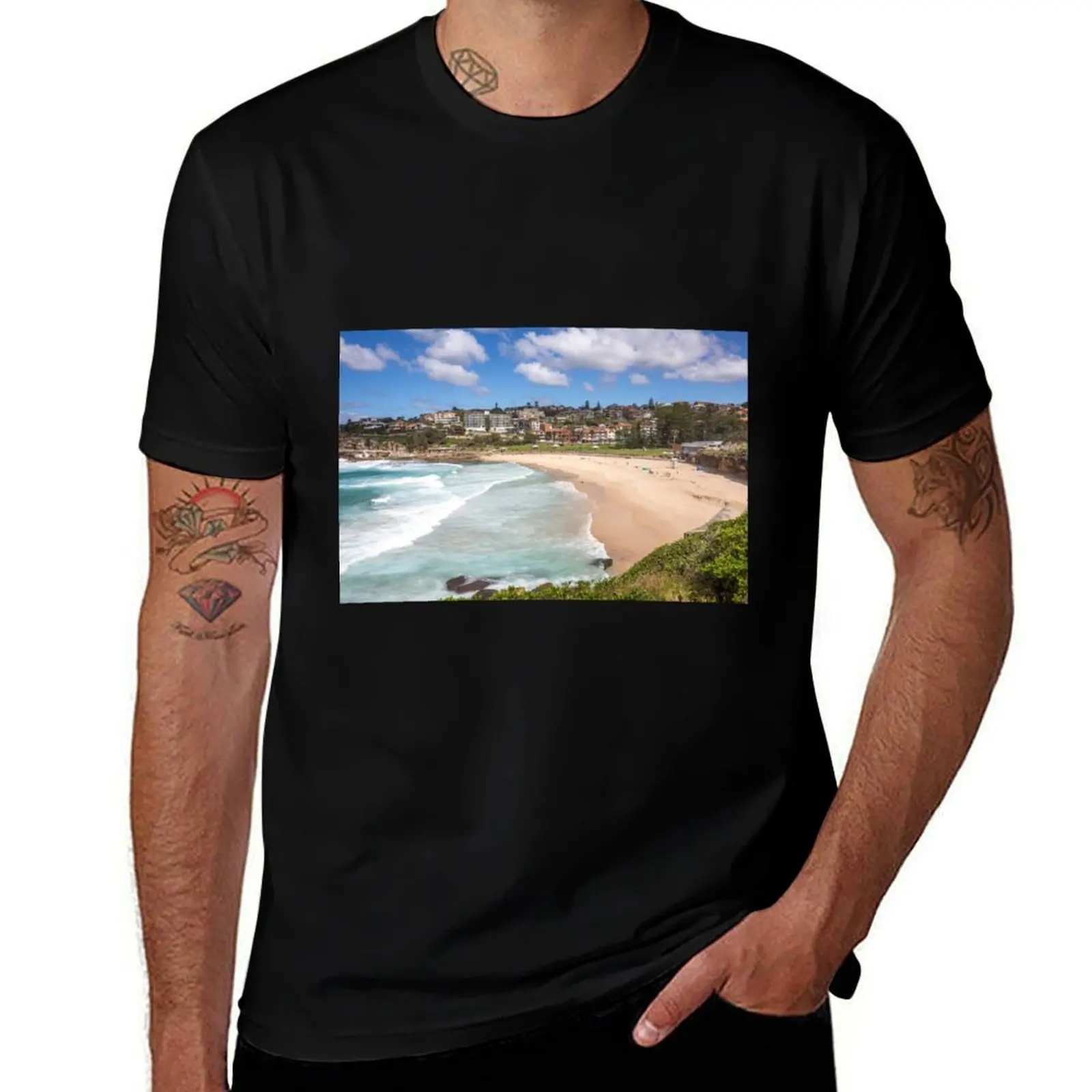 Bronte beach Sydney Eastern suburbs T-Shirt Running Performance Short Sleeve Tee T-Shirt