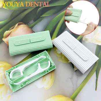 Dispenser di filo interdentale contenente 10 pezzi di filo interdentale scatola di immagazzinaggio di filo interdentale ricaricabile automaticamente per una pulizia monouso Pick di filo interdentale orale